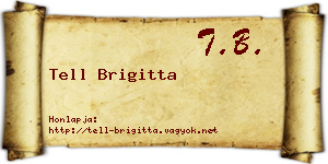 Tell Brigitta névjegykártya
