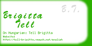 brigitta tell business card